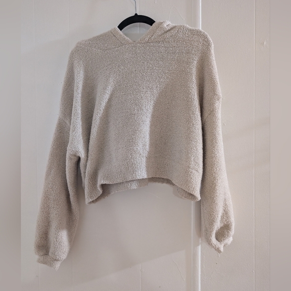 🛍️4 For $15🛍️Sincerely Jules Cream teddy Cowl Neck Sweater - Picture 1 of 7